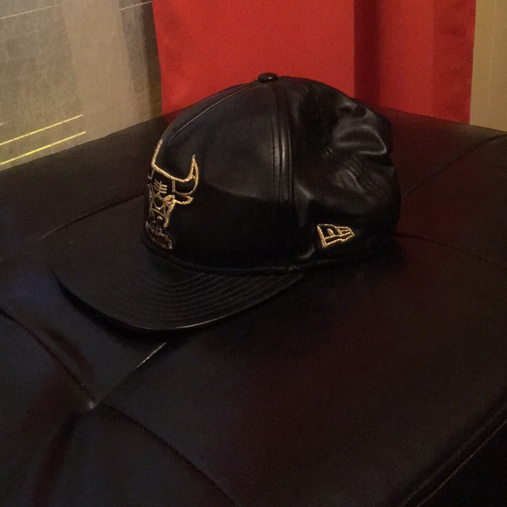 Leather New Era Bulls SnapBack